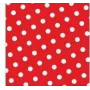 PAPSTAR Dots servilletas de papel, 330 x 330 mm, rojo, 3 capas, plegado 1/4, 20 uds. 82756