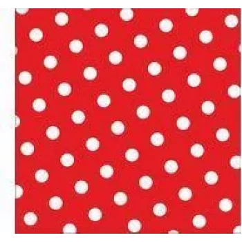 PAPSTAR Dots servilletas de papel, 330 x 330 mm, rojo, 3 capas, plegado 1/4, 20 uds. 82756