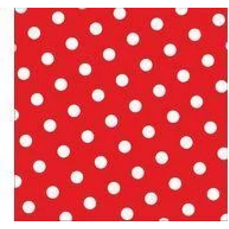PAPSTAR Dots servilletas de papel, 330 x 330 mm, rojo, 3 capas, plegado 1/4, 20 uds. 82756