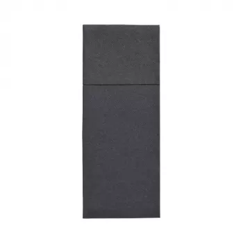 PAPSTAR Royal Collection bolsa para cubiertos, negra, tissue premium, 40 x 40 cm, 1 ud. 37336
