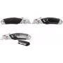 WEDO cúter de seguridad Profi Plus II, retracción automática de la cuchilla en 3 fases, plata/negro, 3 profundidades de corte, 1 ud. (78 851)