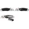 WEDO cúter de seguridad Profi Plus II, retracción automática de la cuchilla en 3 fases, plata/negro, 3 profundidades de corte, 1 ud. (78 851)