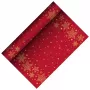 PAPSTAR Christmas Shine camino de mesa rojo de airlaid, 400 mm x 3 m, en rollo, 1 ud. 88657