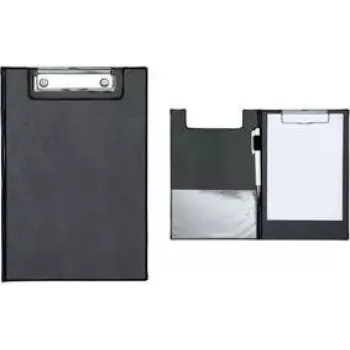 MAUL carpeta con pinza y funda de PVC, DIN A5, negra 2339390