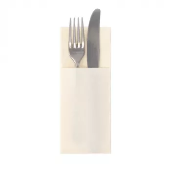 PAPSTAR Royal Collection bolsa para servilletas, champán, tissue premium similar a tela, 3 capas, 40 x 40 cm desplegada, 50 uds. 37328