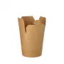 PAPSTAR pure caja de snacks cuadrada 230 ml, marrón, cartón de fibra virgen certificado FSC, con recubrimiento orgánico, 1 ud. 87268