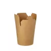 PAPSTAR pure caja de snacks cuadrada 230 ml, marrón, cartón de fibra virgen certificado FSC, con recubrimiento orgánico, 1 ud. 87268