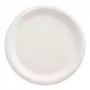 PAPSTAR pure plato de caña de azúcar, redondo, 260 mm, 50 uds., compostable, apto para microondas (89738)