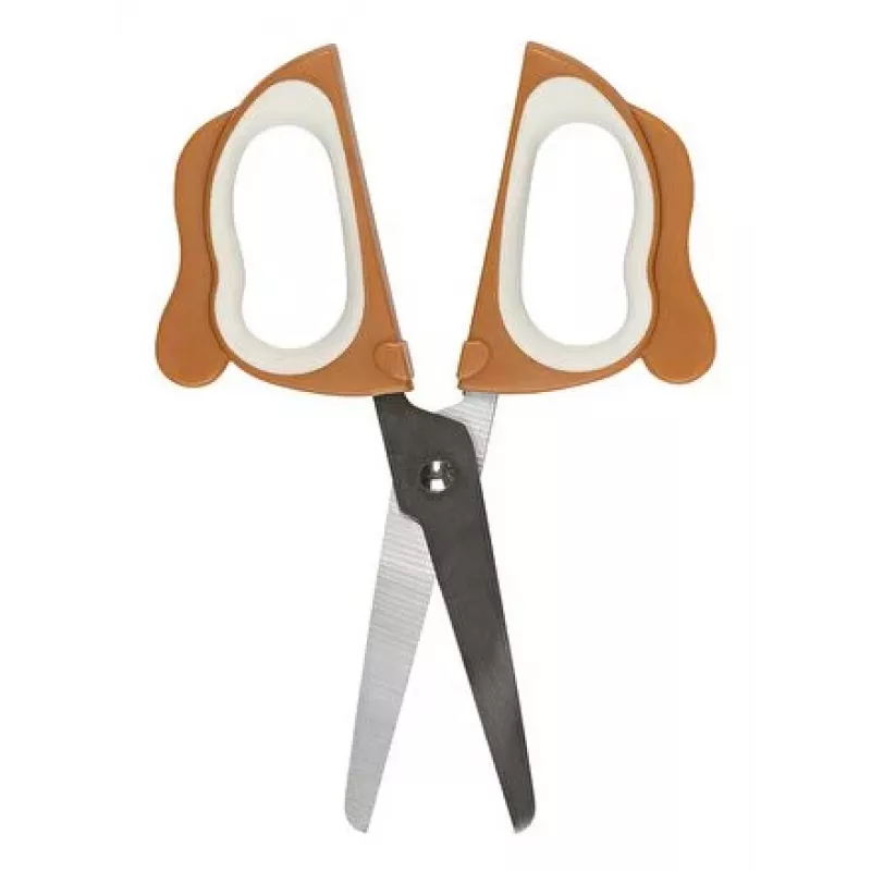 WEDO BELLO tijeras de manualidades, punta redonda, 130 mm, para diestros, acero inoxidable, Softgrip, 1 ud. 736 004
