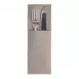 PAPSTAR ROYAL Collection bolsa para servilletas, gris, 40 x 40 cm, 1 capa Airlaid, preplegada con bolsillo para cubiertos, 50 uds. 89417