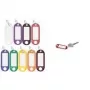 WEDO llavero con anilla, 18 mm de diámetro, carcasa de plástico violeta, etiqueta blanca escribible intercambiable 262 801808