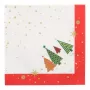 PAPSTAR manteles de papel navideños árboles de Navidad 400 x 400 mm, 3 capas, plegado 1/4, 20 servilletas 89783