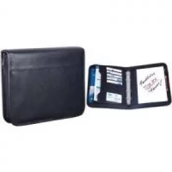 WEDO Werner Dorsch carpeta de documentos de piel con cremallera, A4, negra