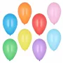 PAPSTAR globos redondos, 190 mm de diámetro, colores surtidos, látex de caucho natural, 1 ud. (10049)
