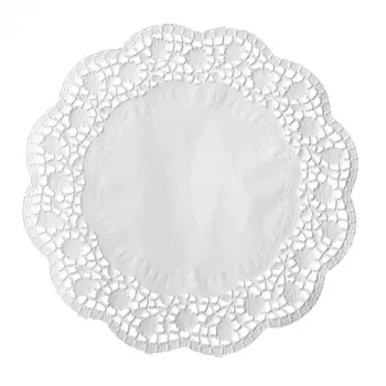 PAPSTAR blonda redonda, 320 mm, papel gofrado blanco, 40 g/m², 1 unidad (12456)