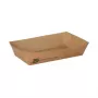 PAPSTAR bandejas para patatas fritas pure 100% Fair, grandes, 10,5 x 17 cm, cartón de fibra virgen, marrón, 80 unidades (87244)