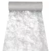 PAPSTAR Sizoflor camino de mesa y cinta decorativa, plata, 25 m x 30 cm, resistente al agua, 75% poliéster / 25% poliamida 37064