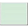 SIGEL 12370 papel continuo, perforación individual, líneas verdes, 305 x 375 mm, 60 g/m², 2000 hojas