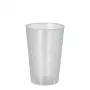 PAPSTAR vaso reutilizable, 0,25 L, transparente, pack de 40, diámetro 70 mm, altura 105 mm, apto para lavavajillas (89820)