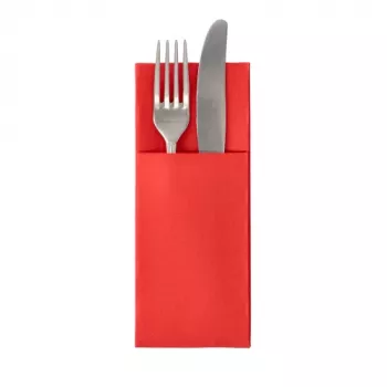 PAPSTAR Royal Collection funda para servilletas roja 40x40 cm 3 capas 50 unidades 37330