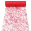 PAPSTAR Sizoflor camino de mesa/cinta decorativa, rojo, 75% poliéster 25% poliamida, impermeable, resistente al desgarro, 1 ud. 37062