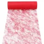 PAPSTAR Sizoflor camino de mesa/cinta decorativa, rojo, 75% poliéster 25% poliamida, impermeable, resistente al desgarro, 1 ud. 37062