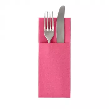 PAPSTAR ROYAL Collection bolsa para servilletas, fucsia, tissue premium tipo tela, 40 x 40 cm, 50 uds. (37331)