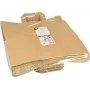 PAPSTAR bolsa de papel, 320 x 170 x 270 mm, papel kraft marrón, 70 g/m², capacidad 5 kg, con asa - 1 ud. (86449)