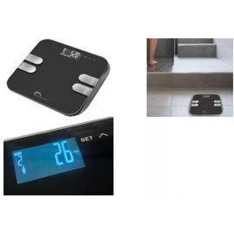 Little Balance Body Wave báscula digital de análisis corporal, negra (LB 8210)