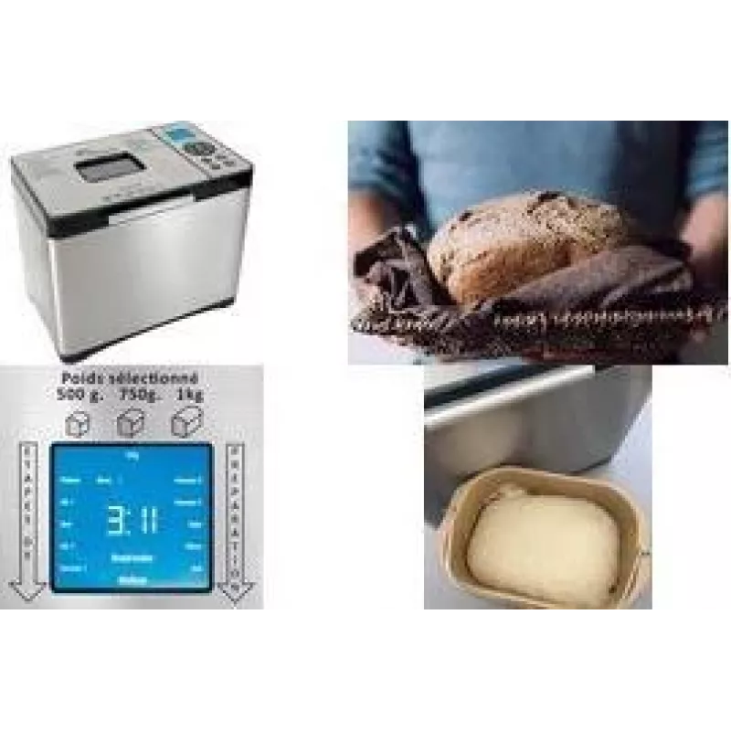 Little Balance Easy Bread 650 máquina de pan automática, hogaza de 1 kg, 12 programas, 650 W, blanca LB 8398