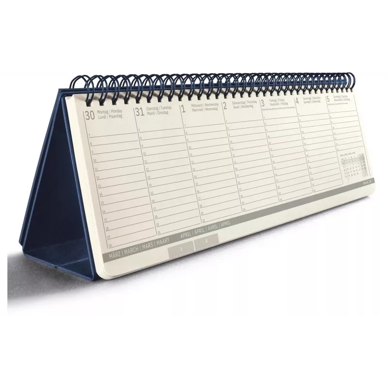 SIGEL Conceptum calendario de escritorio 2026 horizontal azul C2682