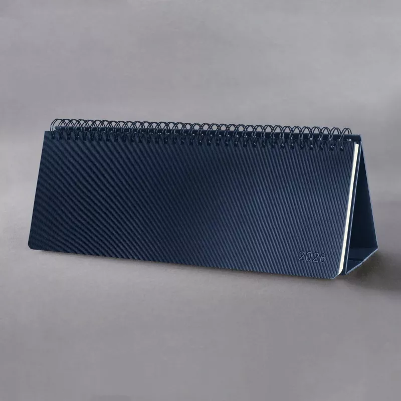 SIGEL Conceptum calendario de escritorio 2026 horizontal azul C2682