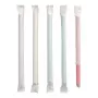 PAPSTAR pajitas de papel, 200 mm, 12 mm de diámetro, colores variados, sostenibles, 250 uds. (88852)