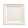 PAPSTAR plato de caña de azúcar Pure, cuadrado, 200 x 200 mm, 50 uds., compostable, apto para microondas 89744