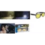 Gafas de conducción nocturna WEDO polarizadas amarillo tintado montura negra con estuche 271 47099