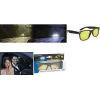 Gafas de conducción nocturna WEDO polarizadas amarillo tintado montura negra con estuche 271 47099