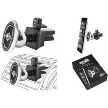 Soporte magnético de ventilación para coche WEDO Dock-it Premium Mini para smartphones, negro/plata 60 15054