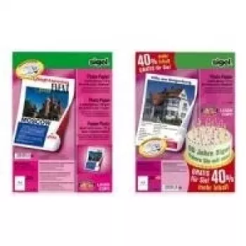 Papel fotográfico brillante SIGEL A4 170 g/m² 100 hojas
