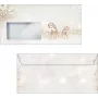 Sobre SIGEL DU228 DL marrón plata 110 x 220 mm 90 g/m²