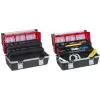 allit McPlus Alu C 22 maletín de herramientas, polipropileno, rojo/negro, 2 bandejas cantilever 457021