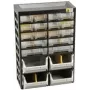 Allit VarioPlus Basic 34 organizador de piezas pequeñas, 20 cajones, plástico, gris, 305 x 170 x 435 mm 458160