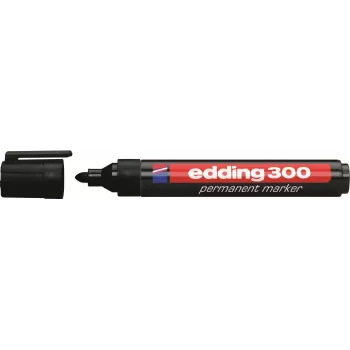 Edding 300-E4 set de rotuladores, 4 uds., negro/azul/verde/rojo 4-300-4