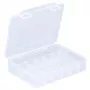 ALLIT EuroPlus Basic caja de surtido 18/7, polipropileno transparente de alto impacto, 7 compartimentos, negro 457180