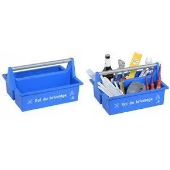 allit McPlus Carry Roi maletín de herramientas azul con asa de aluminio, 2 compartimentos grandes 8500905016