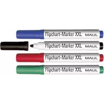 MAUL HEBEL rotuladores para flipchart XXL punta redonda colores surtidos (pack de 4) 63839-99