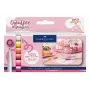 Faber-Castell Goldfaber Creative Marker Set, 6 colores, Sweet Moments, tinta a base de agua, sin olor, resistente a las manchas, doble punta pincel y punta redonda, estuche reutilizable 160602