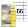 AVERY Zweckform Etiquetas universales 52,5 x 21,2 mm blancas despegables con margen ProNature 25 hojas (L6027REV-25)