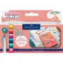 Faber-Castell Goldfaber Creative Marker Set, 6 colores diferentes, Holiday Vibes Edition, tinta a base de agua, punta pincel 161013