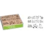HEYDA Xmas Patches Set de sellos decorativos, 12 sellos de madera diferentes en caja de almacenamiento transparente 204888680