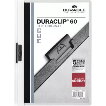 DURABLE DURACLIP 60 A4 Grapadora de pinza negra (pack de 25) 220902